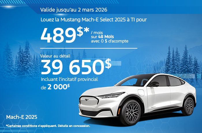 Bannière de Mach-E 2025